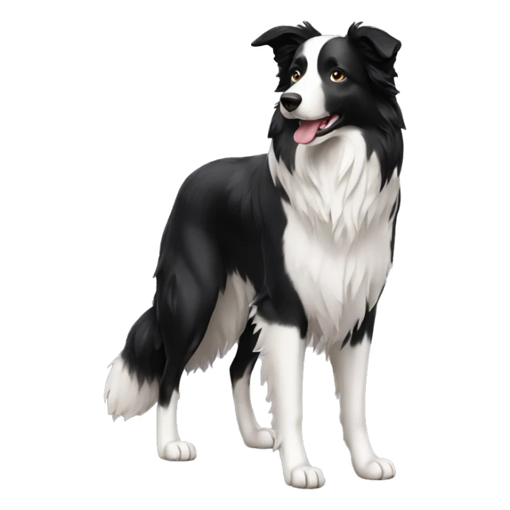 Border Collie Dog Breed Full Body sticker