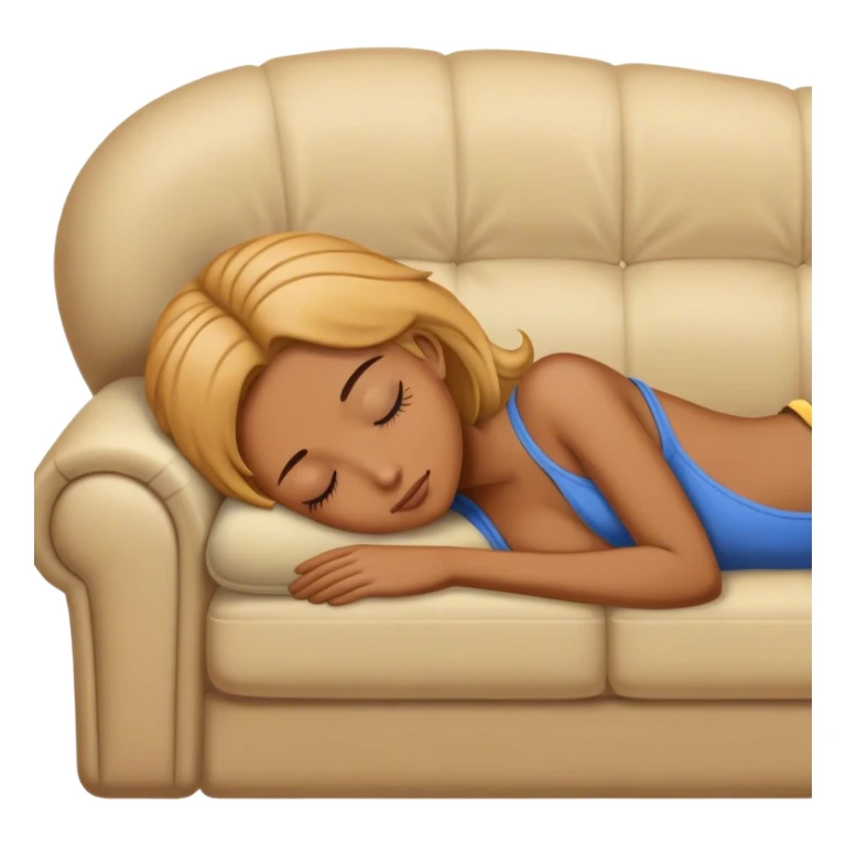 Frachie who sleep in a couch  sticker