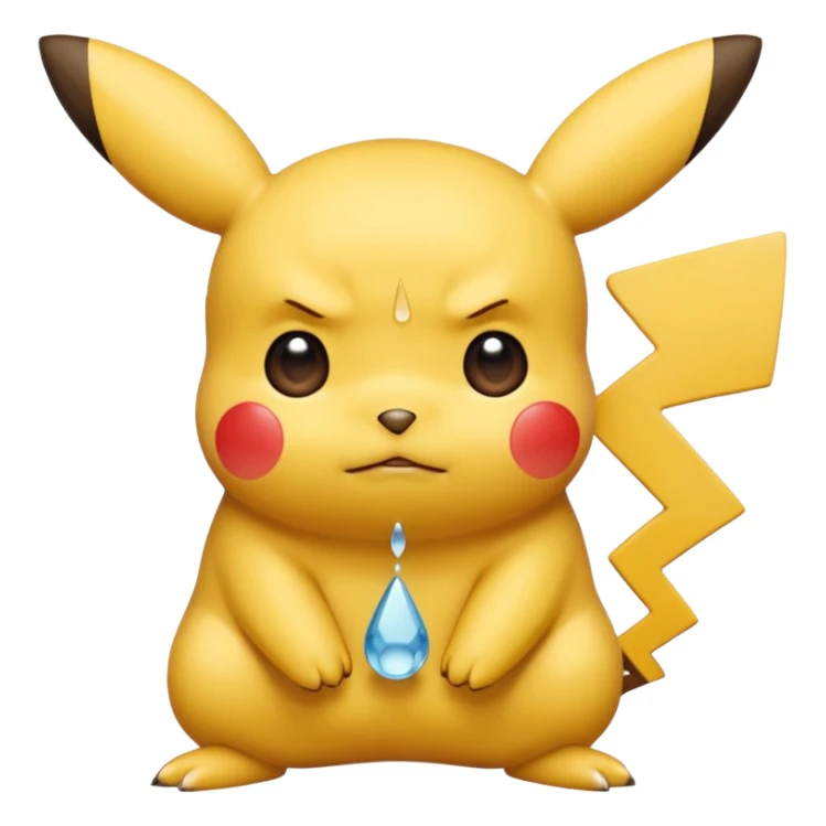 Un Pikachu qui et triste  sticker