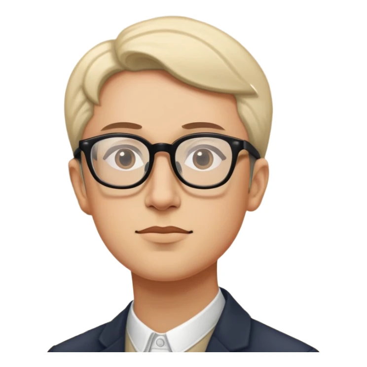 a person looking at art in a museum sticker