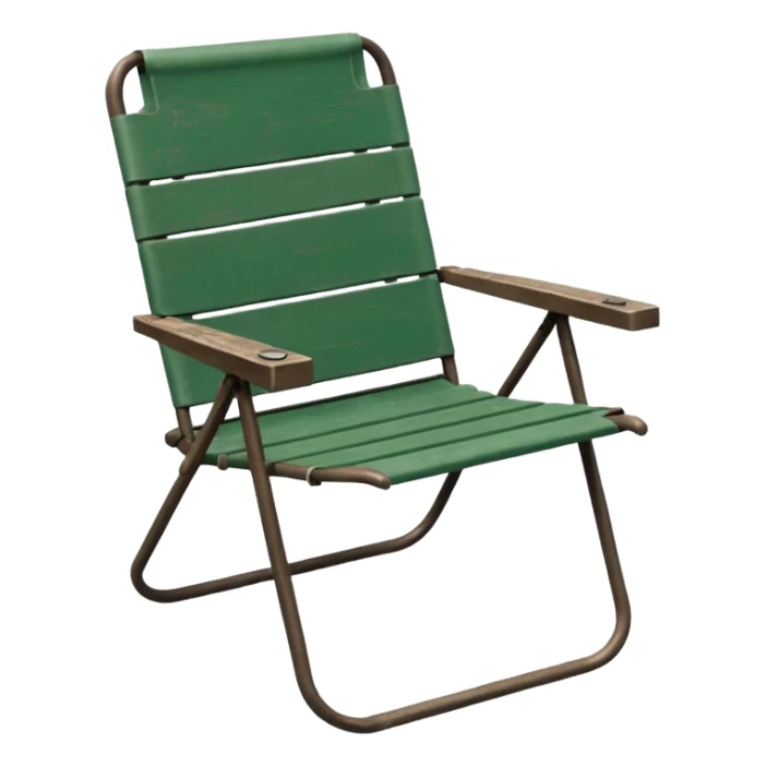 forest green lawn chair sticker