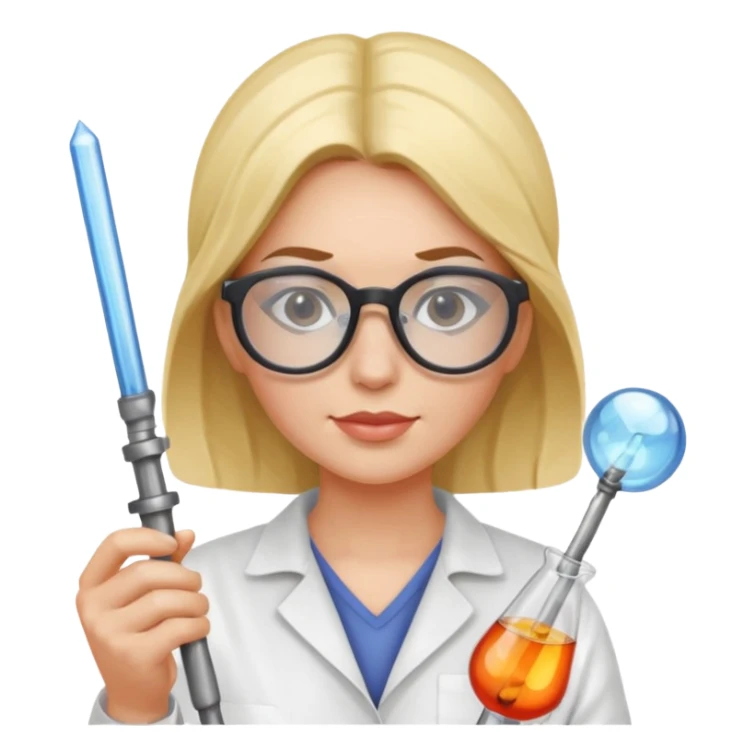 Glass Blower woman sticker