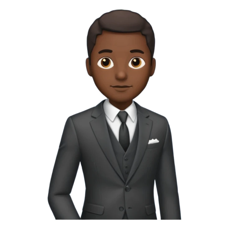 Black man in three-piece suit sticker