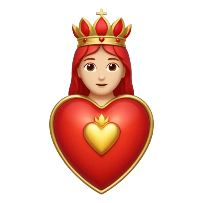 Sacred Heart emoji, no Jesus sticker