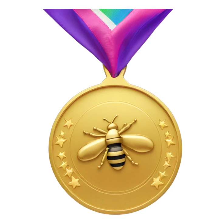 Elementary spelling bee medal for kids sticker
