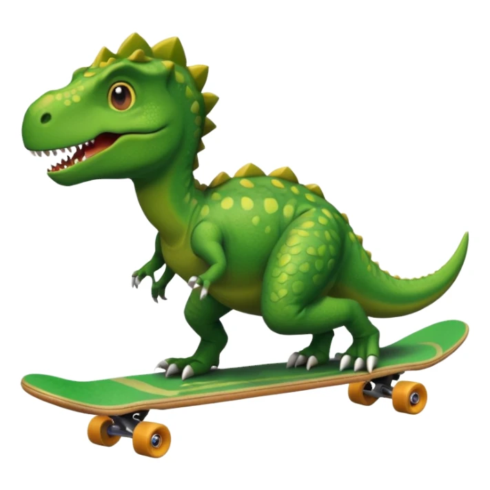 Dinosaur on a skateboard sticker