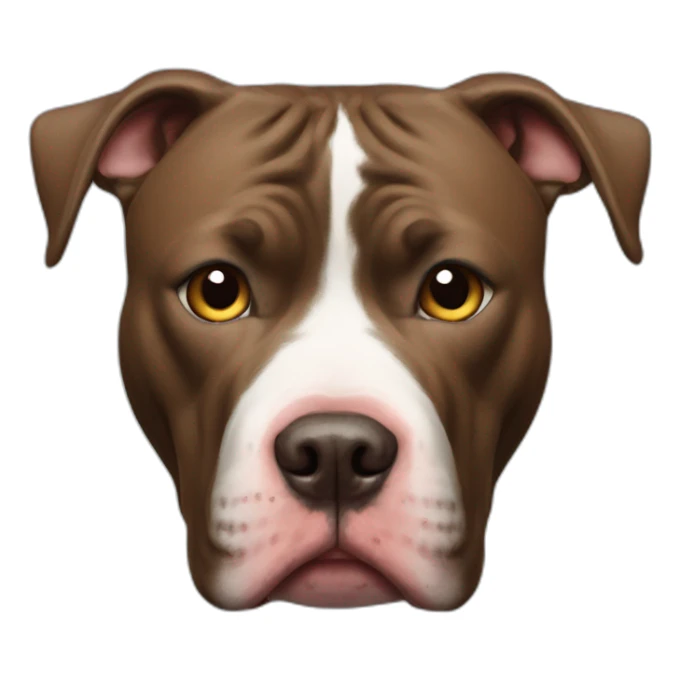 Xl bully pitbull Zany face sticker
