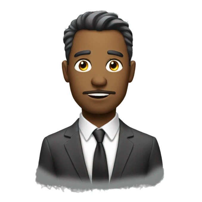 untidy business man sticker