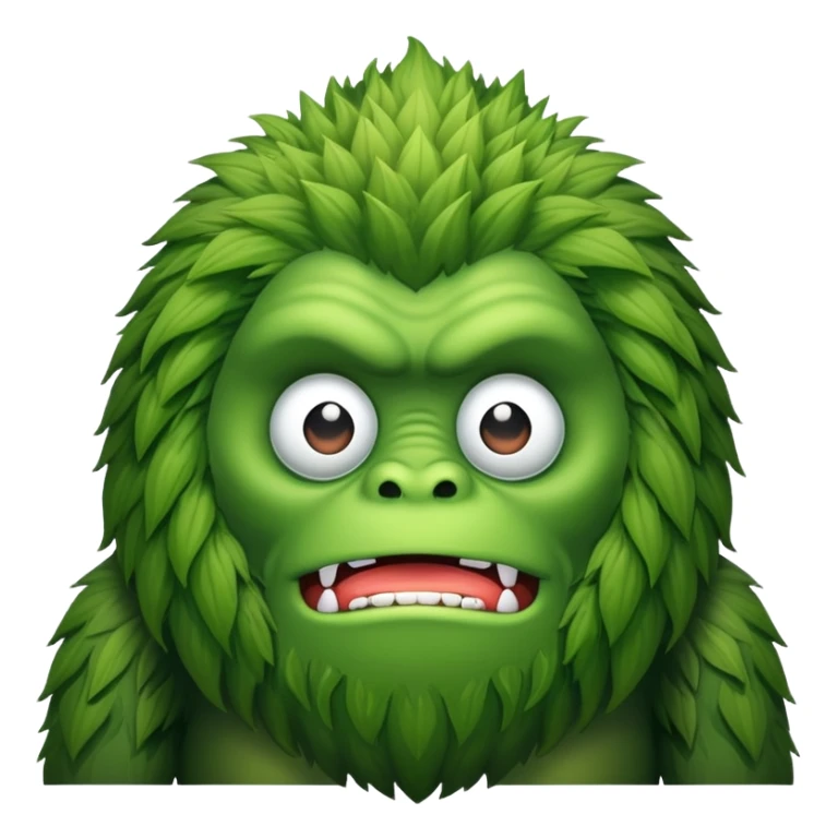 Weed jungle monster like big foot sticker