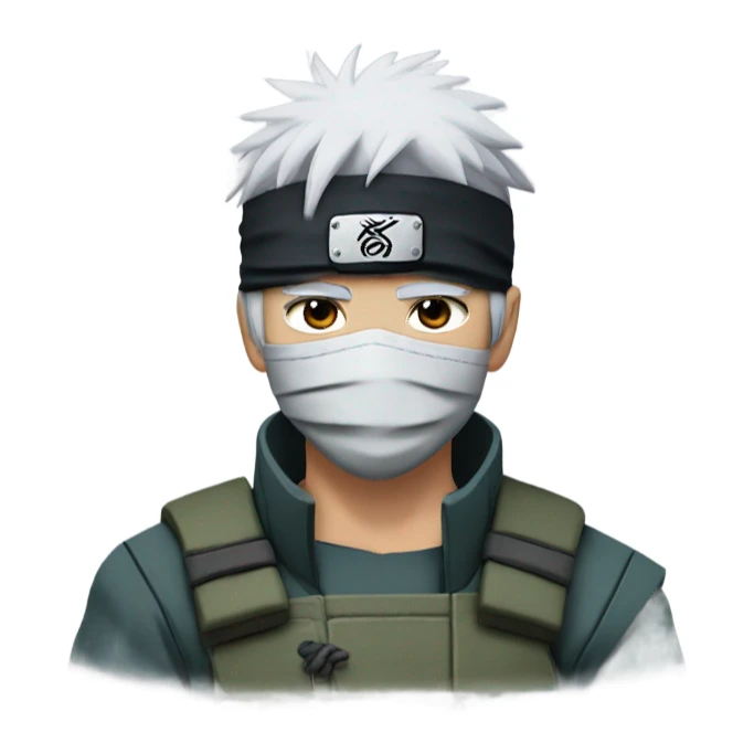 Kakashi Black hair  sticker