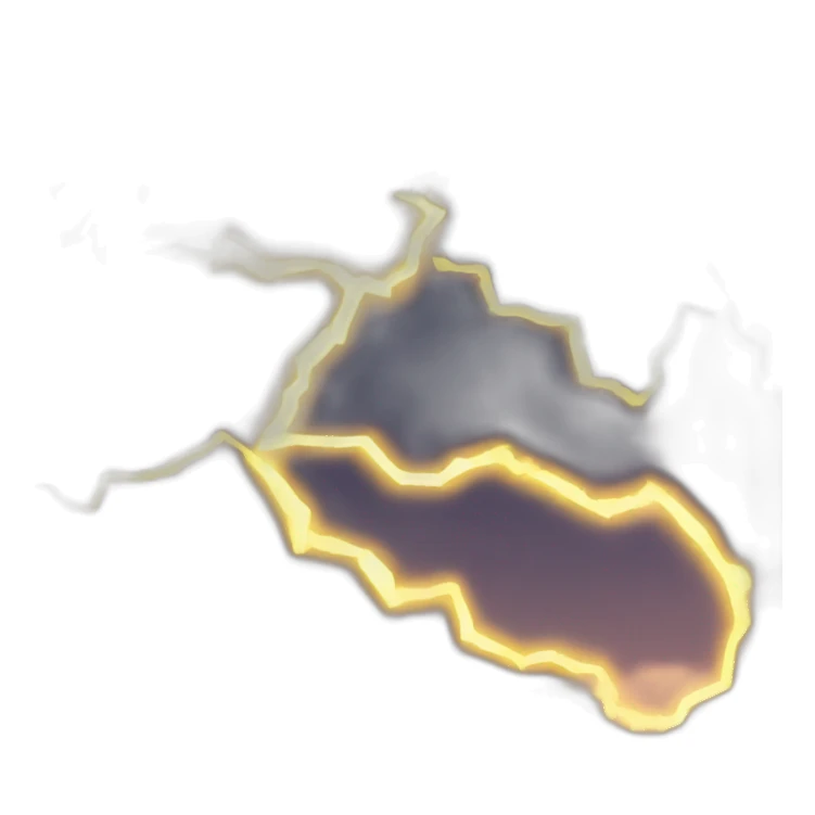 lightning with time sticker