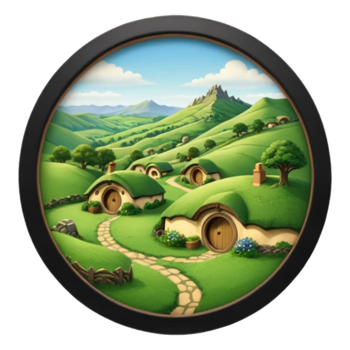 Middle-earth Shire TV sticker