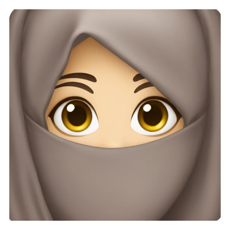 A girl wearing niqab sticker