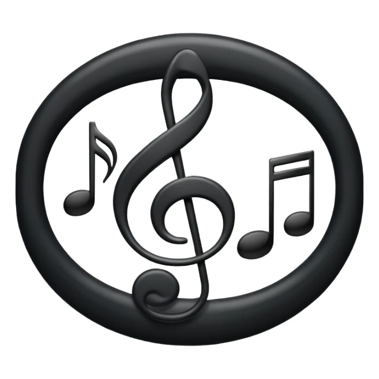 music notes appearing on a staff sticker