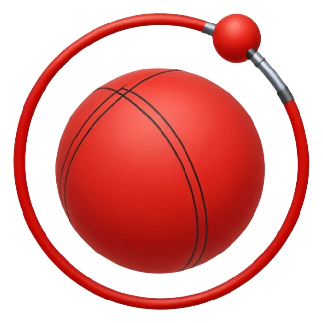 Pull-ball with MB written in the circle in on it sticker