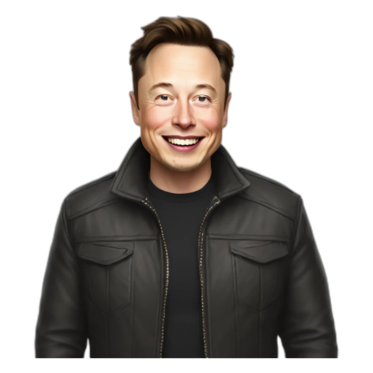 Elon Musk mort de rire sticker