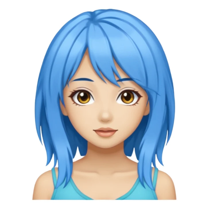 Blue Gyaru Summer Girl sticker