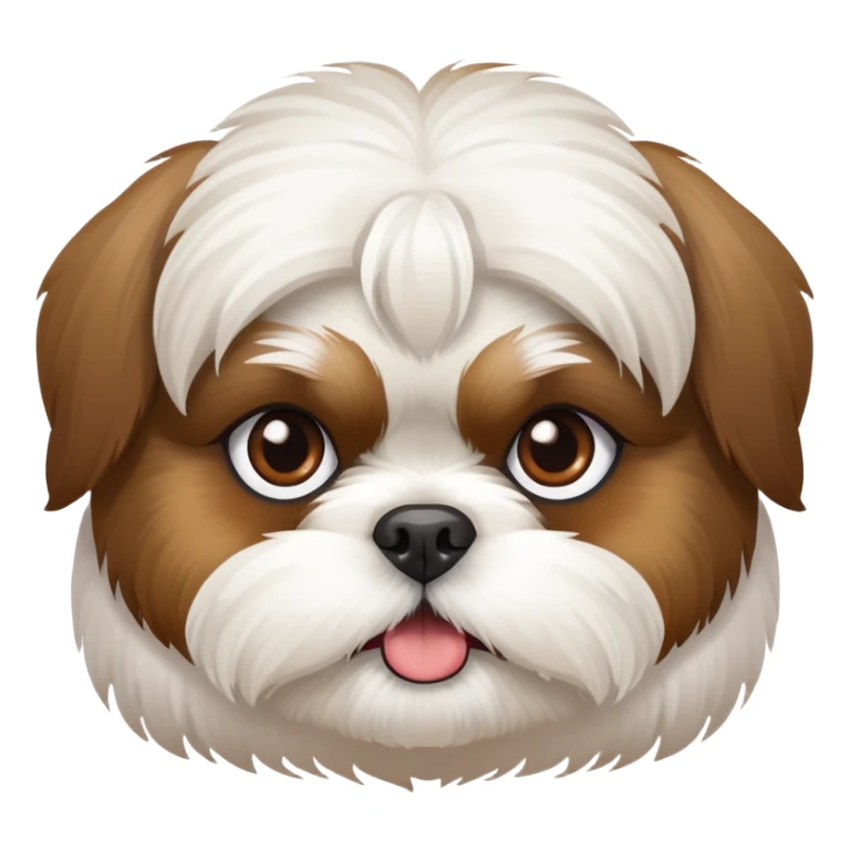 shih tzu dog face sticker