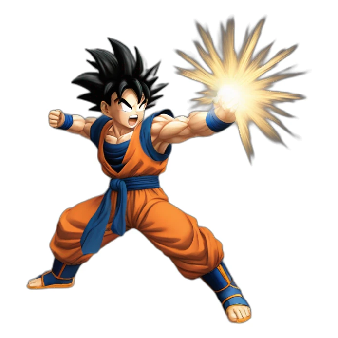 Son goku kamehameha sticker
