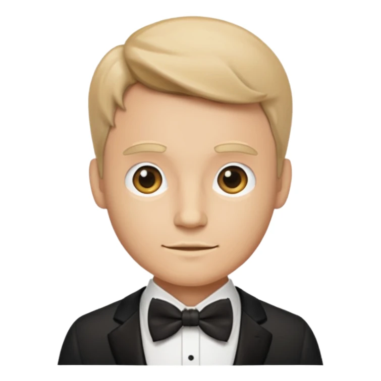 Gentleman bow tie emoji sticker