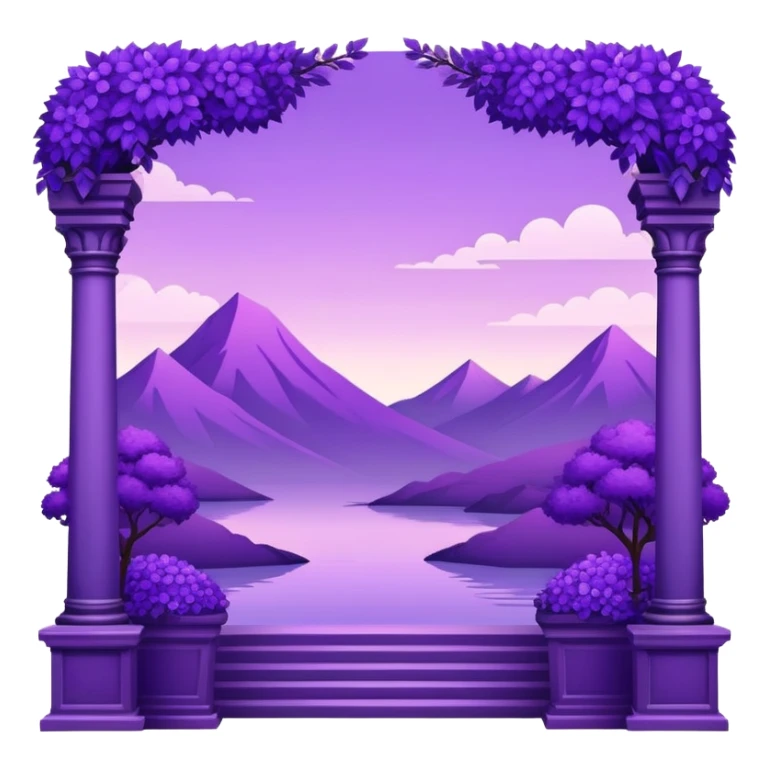 Royal Purple Aesthetic Scenery Deco sticker