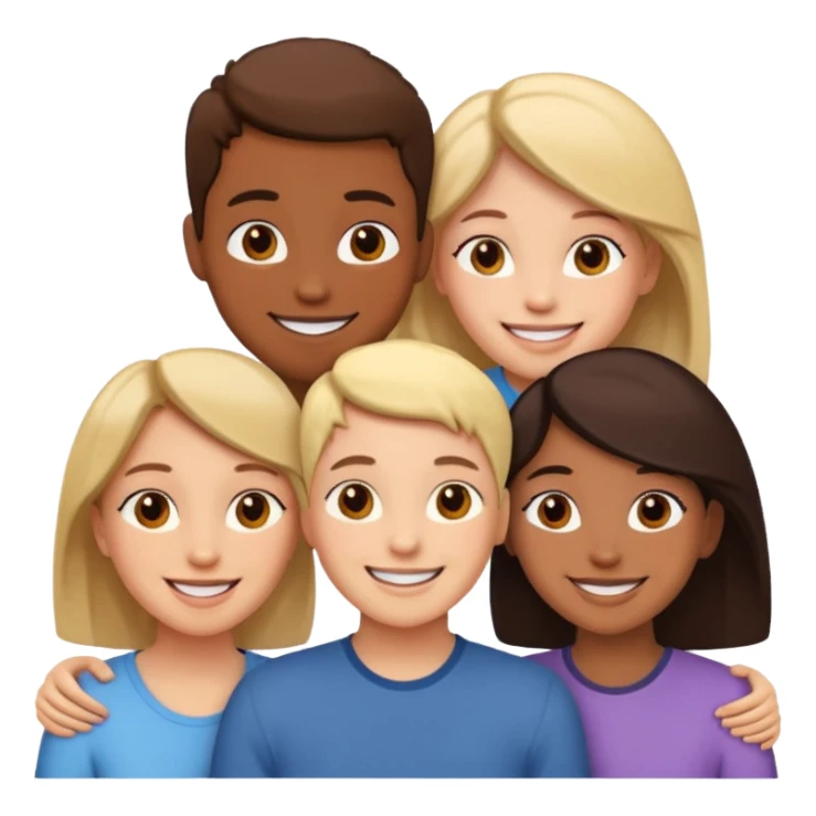 Three friends talking and looking each other sticker