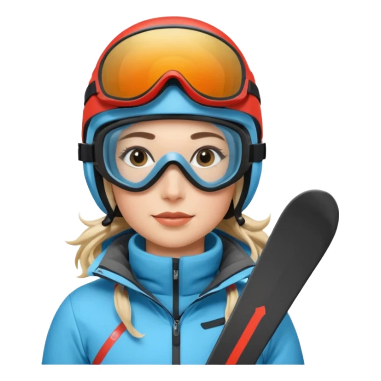 Woman Skiing Matterhorn sticker
