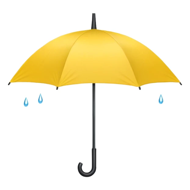 yellow umbrella  sticker
