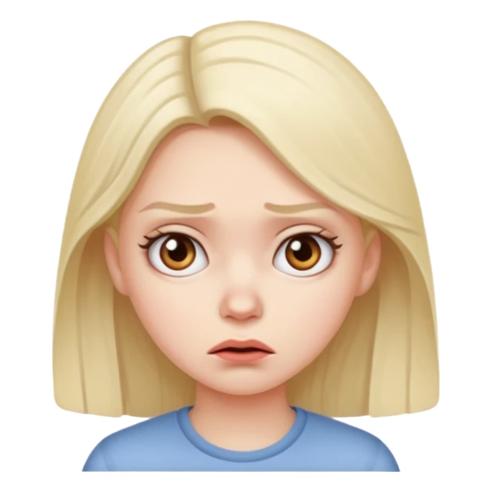 Very annoyed girl sticker