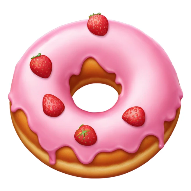Strawberry doughnut from dunkin doughnuts  sticker