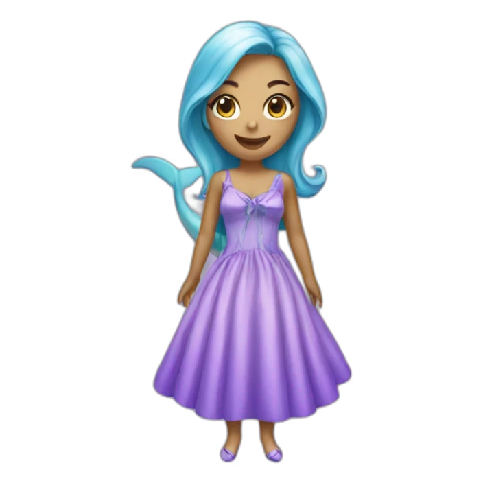 Dolphin in a dress sticker