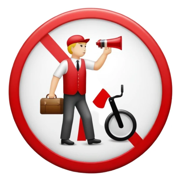 Símbolo de prohibido gordas sticker