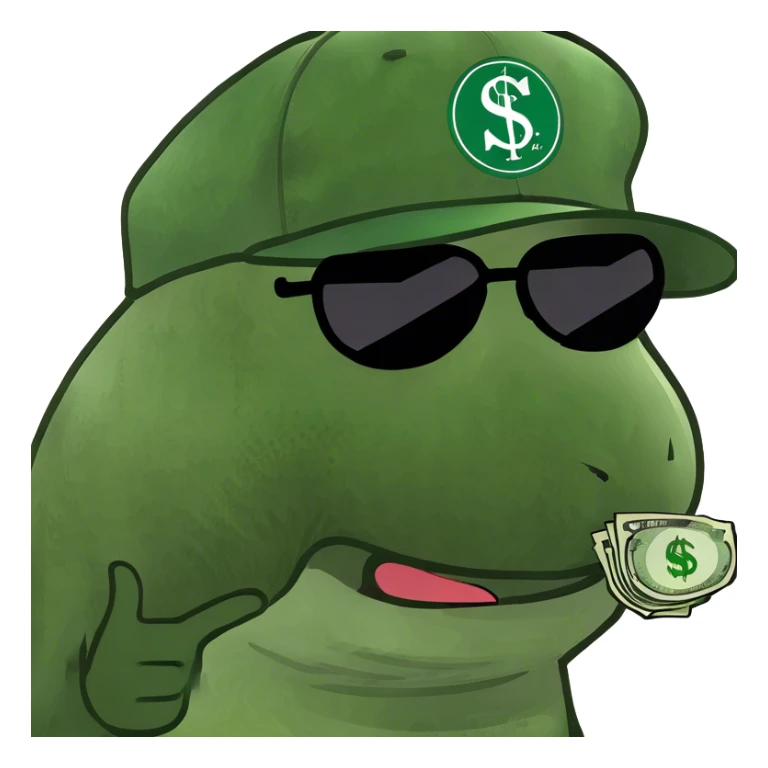 face tongue out with the saudi money symbol  sticker