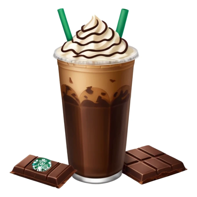 Starbucks iced coffee with Dubai chocolate bar sticker