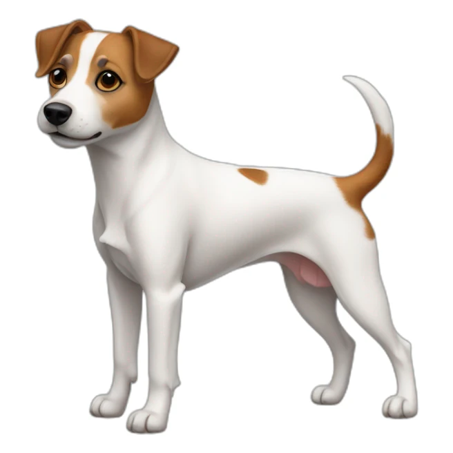 dog Jack Russell Terrier full body sticker