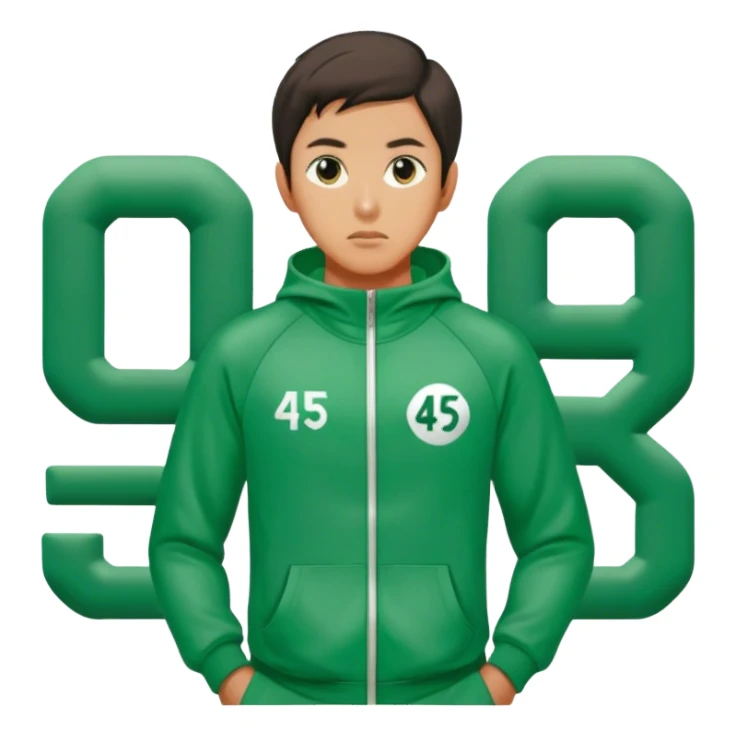 Squid game player seong gi hun 456 sticker