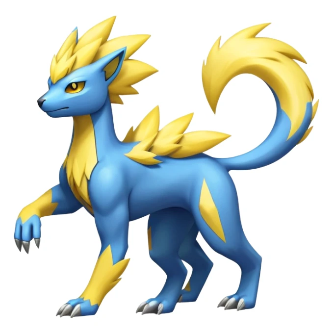 Manectric-Electrike-Fakémon-hybrid-creature (full body)  sticker