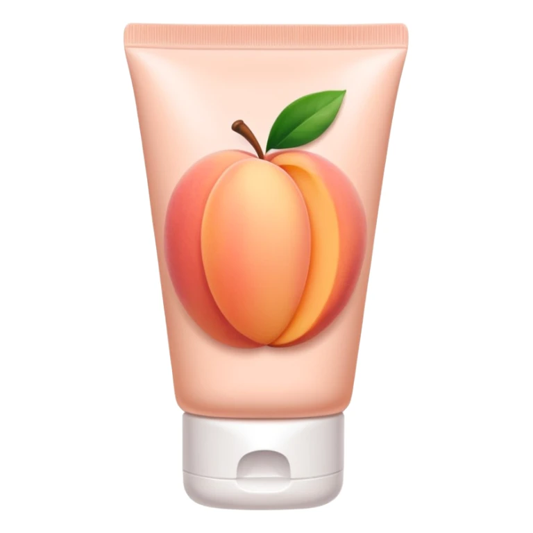 solid color light pinkish peach plain skincare tube sticker