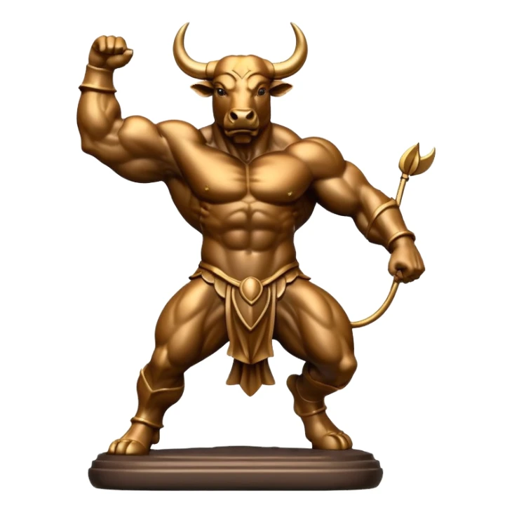 bull market rising sticker