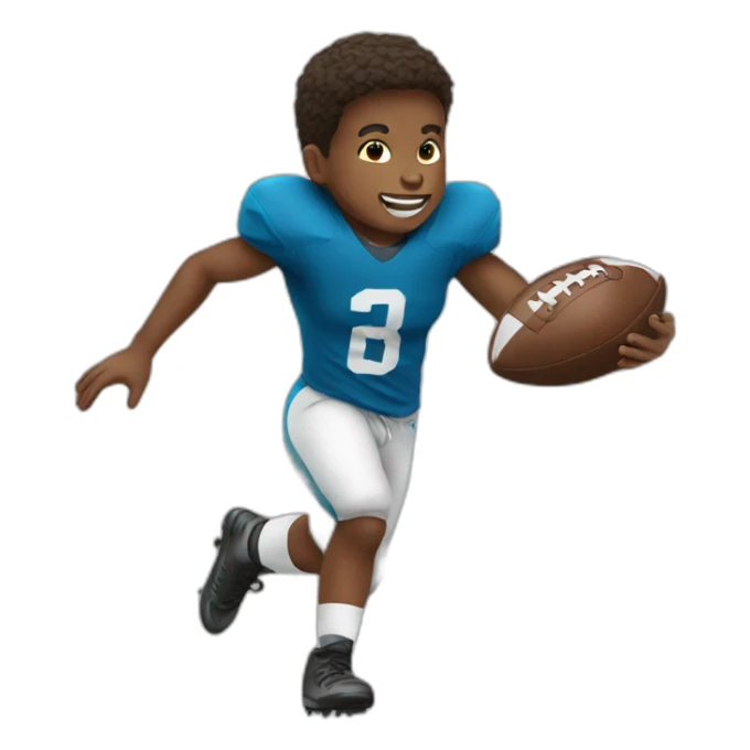 Child play football sticker