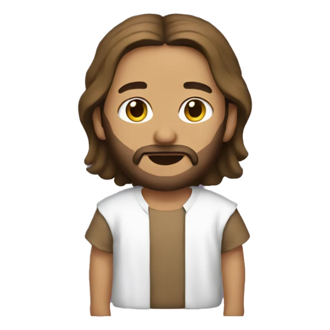 Jesus wearing a brat shirt sticker