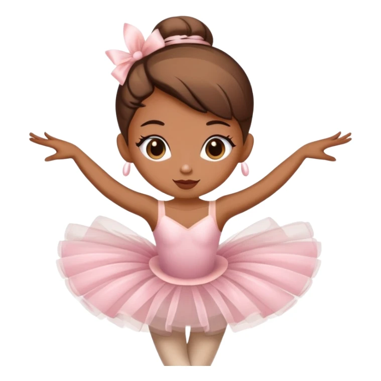 Capucchino dressed as ballerina sticker
