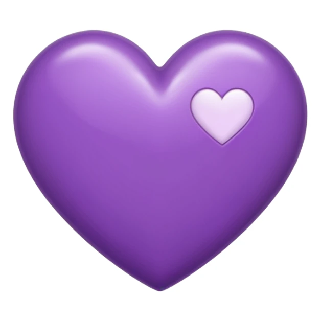 A purple heart with a J in it sticker