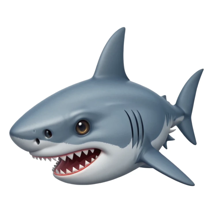 Tête Requin avec une vrai étoile dans 1 oeil sticker