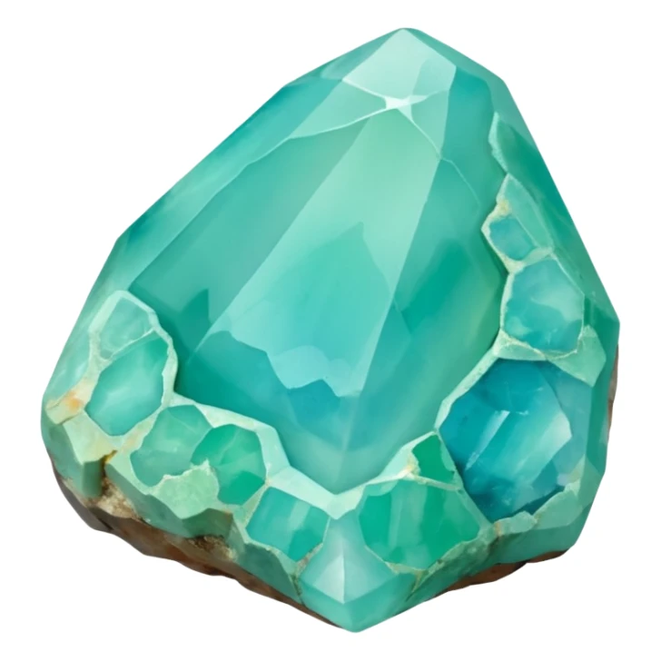 peruvian opal gemstone raw crystal mineral detailed sticker