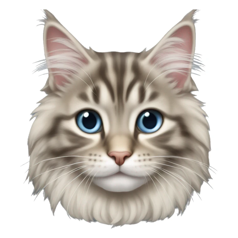 Siberian Maine coon kitten sticker