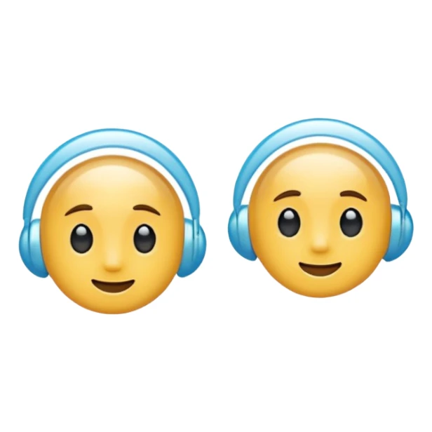 a pair of plastic transparent ear studs sticker