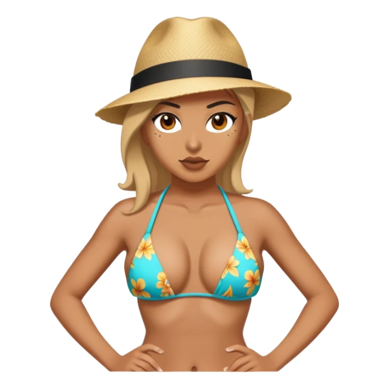 gangster wearing a bikini sticker