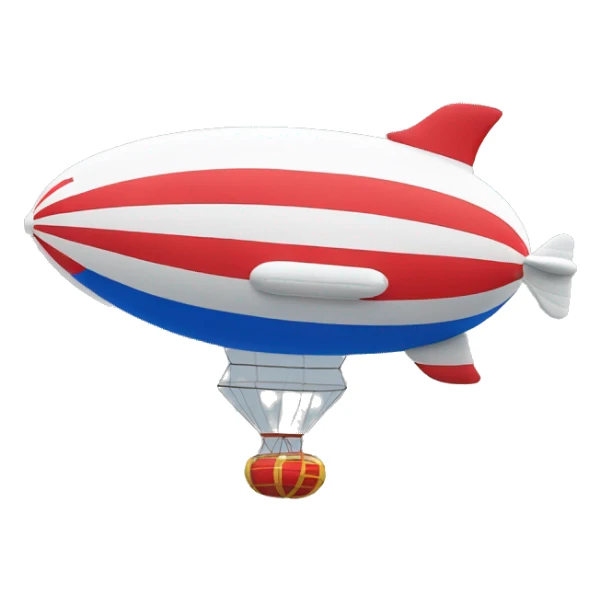 blimp with a Nicholas Russian National Flag sticker