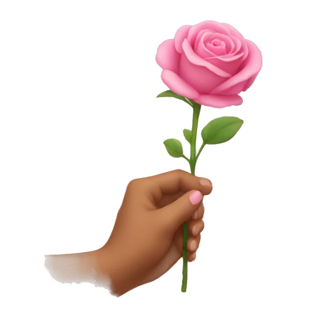 Una mano entregando una rosa marchitada sticker